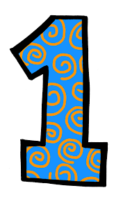 Graphic of the number 1