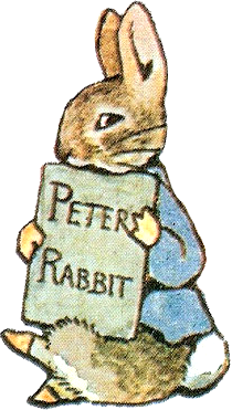 rabbit holding a book