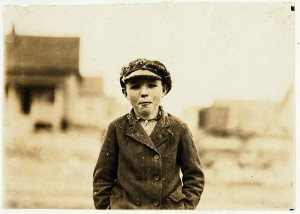 Historic photo of Irish immigrant boy