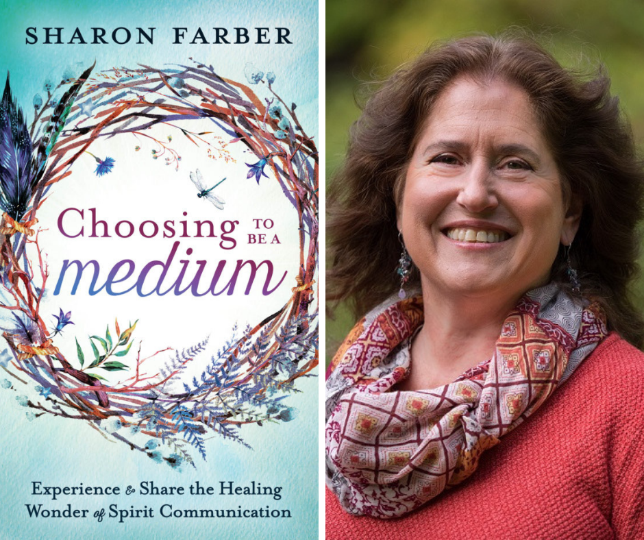 book cover and photo of sharon farber
