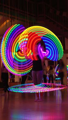 LED hula hoops