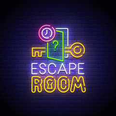 escape room sign